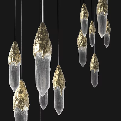 Light Luxury Crystal Chandelier Simple Crystal Chandelier 3d model