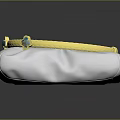 Elegant Gold Textured Bracelet With Blue Gemstones On White Display Cushion