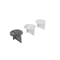 Modern Marble Coffee Tables With Various Round Designs And Sleek Styles 3d model