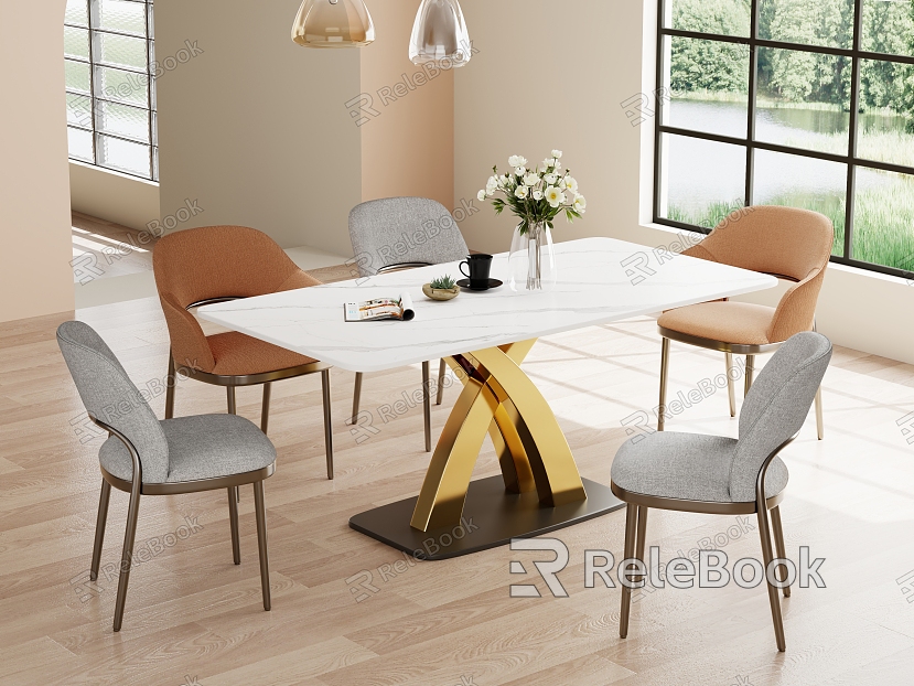 American Dining Table and Chair Combination Dining Chair model