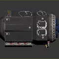Sci-Firearms Sci-Fi Weapons Sci-Fi Machine Gun Sci-Fi Game Gun Game Gun Concept Gun 3d model