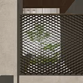 Modern partition iron mesh partition metal partition 3d model