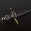 Medieval Dagger Weapon Equipment Knife Sharp Weapon Cold Weapon Ancient Weapon Sword Breaking Sword Magic Sword Dagger PBR Material 3d model