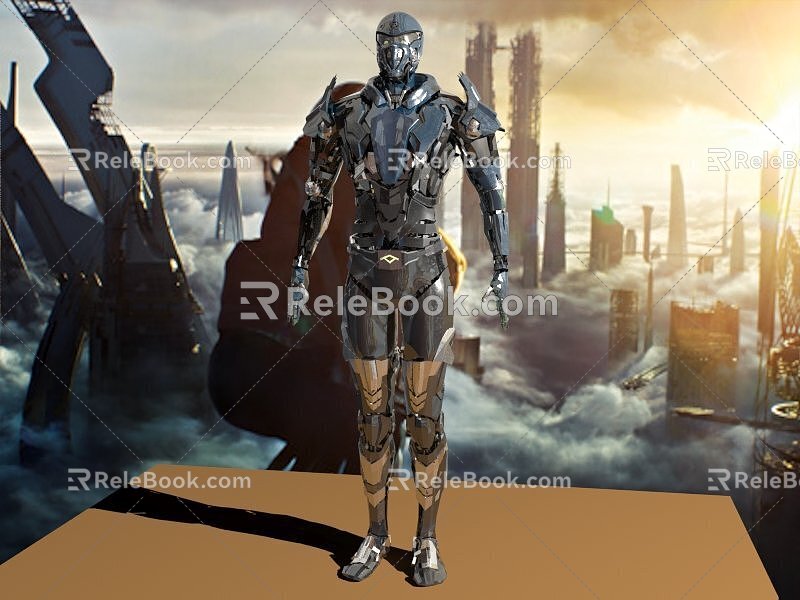 Mechanical Armor Alien Robot Technology 3d model