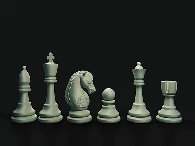 Various Chess Pieces Designs For Board Game Entertainment And Classic Tabletop Play 3d model