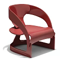 Modern Leisure Chairs In Red And Black With Stylish Designs For Home Decor