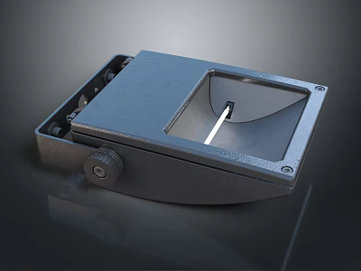 Practical Modern Metal Furniture Accessory With Cover And Knob Design 3d model