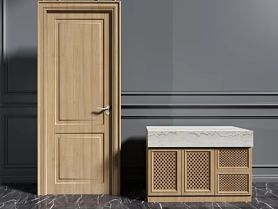 Modern swing door 3d model