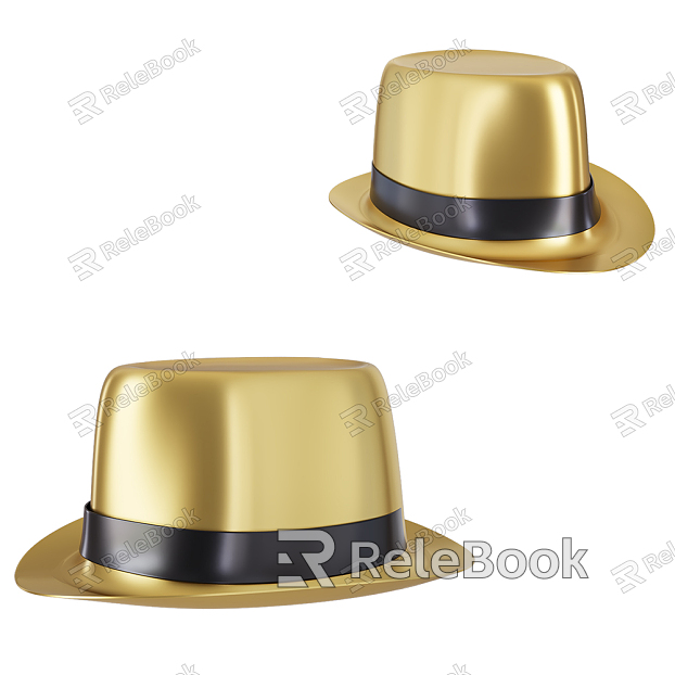 Light Luxury Hat Gold Hat Coffee Table model