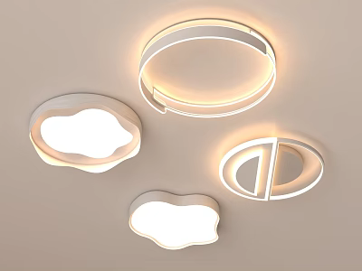 modern ceiling lamp 3d model