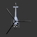 White Modern Helicopter With Clear Cockpit Sleek Rotors And Stylish Design