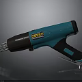 REESEN Professional Teal Heat Gun With Black Handle And Metal Nozzle