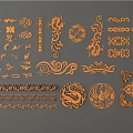 Ornate Traditional Carved Patterns With Phoenix Dragon Motifs And Floral Scroll Designs