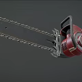 High Quality Chainsaw Hardware Tool With Sharp Metal Chain And Red Engine