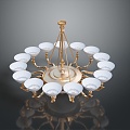 Chandelier Ceiling Lamp Living Room Chandelier Iron Chandelier Lighting Lamps Lighting Fixtures Furniture Furniture 3d model