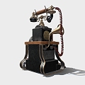 Steampunk Phone Old Phone Antique Phone 3d model