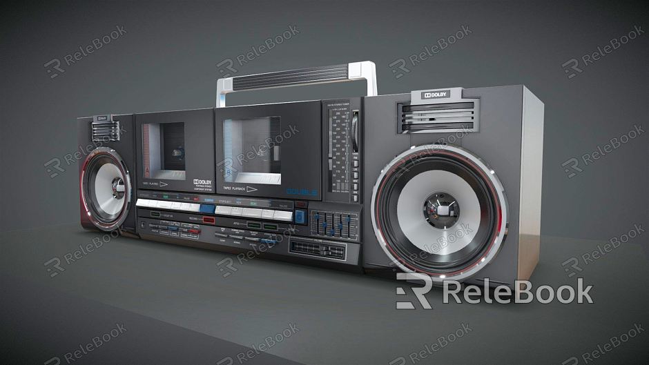 Retro radio cassette recorder model