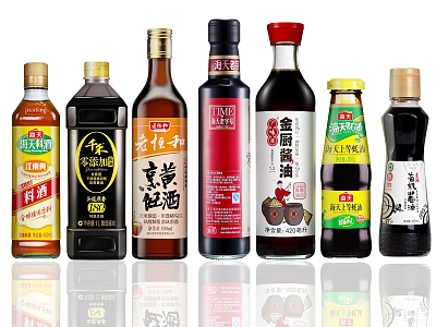 Seasoning combination seasoning bottle anise spice old soy sauce oyster sauce mature vinegar sesame oil seasoning kitchen supplies soy sauce sesame oil raw soy sauce bottle 3d model