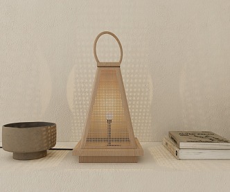 Modern Table Lamp Rattan Table Lamp Landscape Lamp 3d model