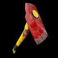 Firefighting Equipment Fire Axe Featuring Red Blade And Yellow Handle Design