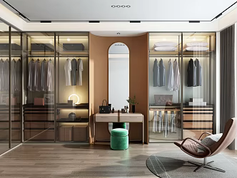 Modern Cloakroom 3d model