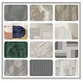 Square Rugs With Various Modern Patterns Textured Weaves And Earthy Color Tones