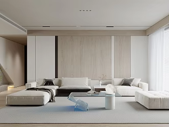 Modern Living Room Minimalist Living Room 3d model