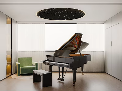 Piano Room 3d model