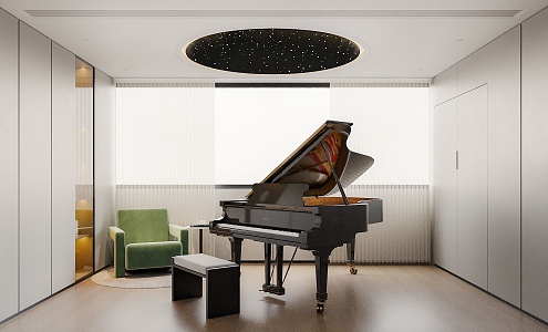 Piano Room 3d model