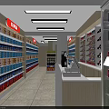 Modern Convenience Store Front With Fresh Fruit Displays And Service Robot