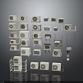 Electrical Appliances Display With Various Styles of Air Conditioners And Related Parts