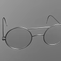 Elegant Round Frame Jewelry Glasses Featuring Metal Structure And Classic Style