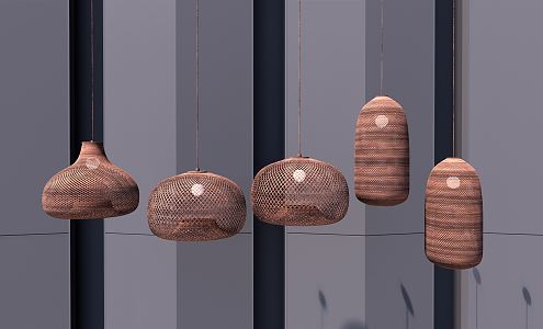 New Chinese Chandelier 3d model