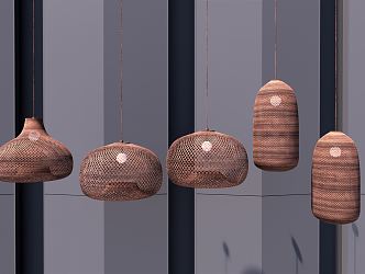 New Chinese Chandelier 3d model