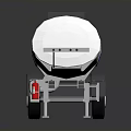 Globo Modern Fuel Tanker Trailer With Blue And White Color And Multiple Wheels