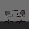 V+Office Modern Office Chairs With Mesh Back Metal Armrest Swivel Base And Ergonomic Design