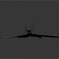 Black Butterfly With White And Red Spots On Wings Isolated On Gray Background