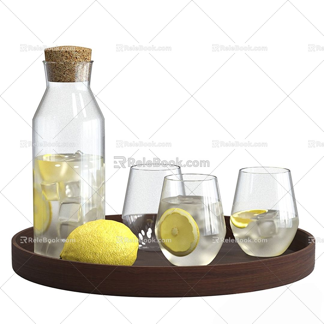 Modern Drink Drink Lemonade 3d model