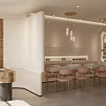 Elegant Modern Beauty Salon Interior With Warm Ambient Lighting And Comfortable Pink Styling Chairs