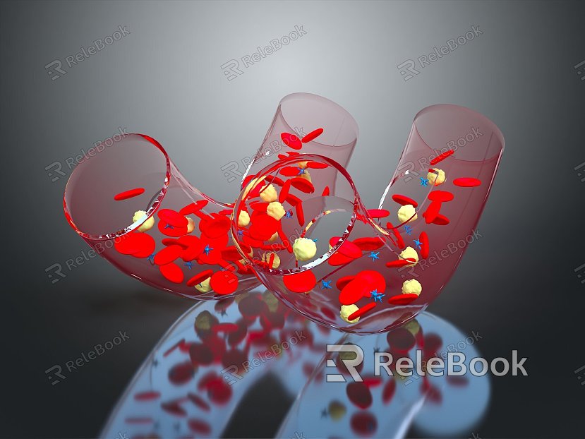 modern blood anemia platelet blood vessel model