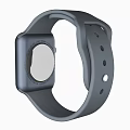 Smartwatch With Gray Strap Digital Screen Time Weather And Heart Rate Monitor