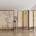 New Chinese Style Screen Partition 3d model