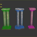 Columns Stone Columns Stone Columns Old Columns Roman Columns Roman Columns Classical Columns Greek Columns 3d model
