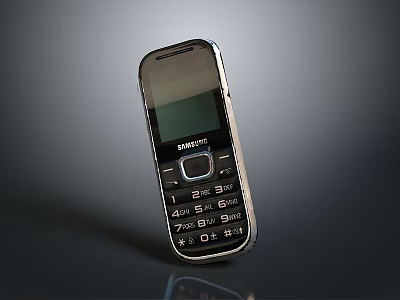 Modern Samsung Laptop Featuring Green Display And Physical Keyboard Design 3d model