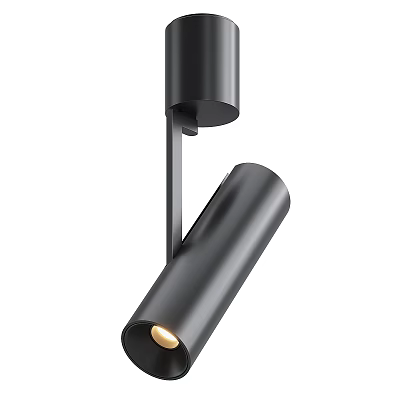 Modern Black Metal LED Spotlight Downlight With Adjustable Angle And Sleek Design 3d model