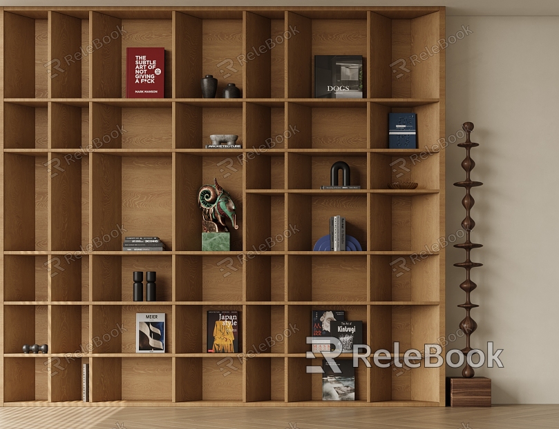 Modern bookcase model