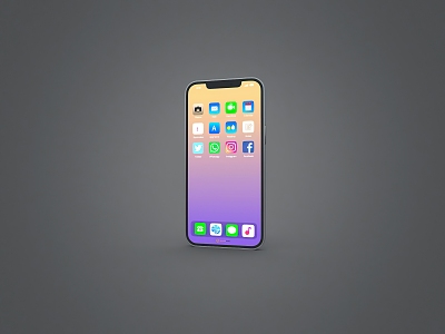 Apple mobile phone 3d model