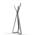 Modern Metal Clothes Hanger With Cross Structure And Minimalist Design