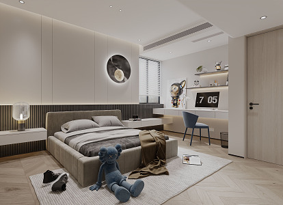 Modern Children's Room Boys Children's Room 3d model