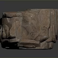 Natural Stone and Wood Fusion Decorative Item with Detailed Surface Patterns